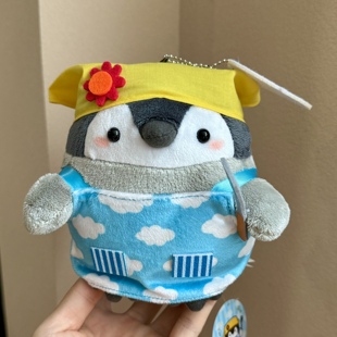 正能量企鹅点赞鹅可爱卡通少女心毛绒公仔玩偶书包挂件日系厨师款