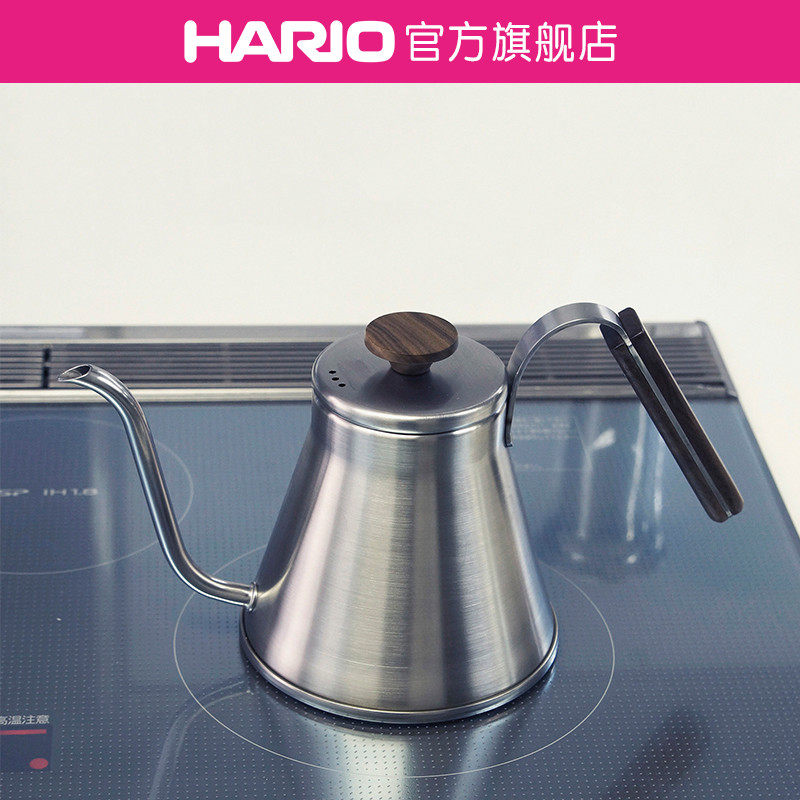 【旗舰店】HARIO不锈钢手冲壶可直火可电磁炉加热长嘴手冲壶VKW