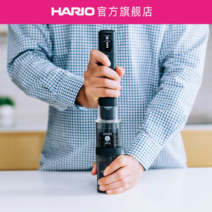 HARIO日本手摇咖啡磨豆机智能电动便携式 研磨机EMS 旗舰店
