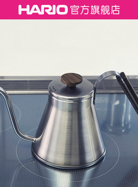 【旗舰店】HARIO不锈钢手冲壶可直火可电磁炉加热长嘴手冲壶VKW