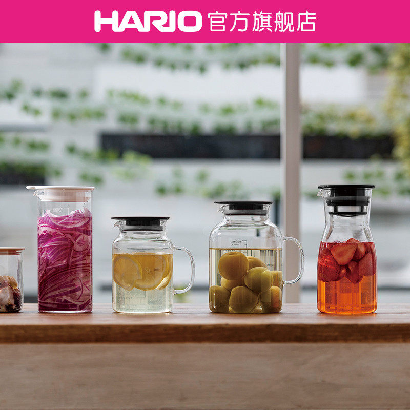【旗舰店】HARIO耐热玻璃储物罐 带刻度密封罐 厨房收纳密封瓶VFP,餐饮具,冷水壶,淘宝优惠券,粉丝福利购,淘宝优惠卷