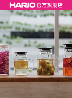 【旗舰店】HARIO耐热玻璃储物罐 带刻度密封罐 厨房收纳密封瓶VFP