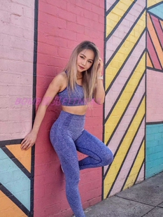 bomb蜜见Gym女鲨鱼VITAL雪花健身中强度运动内衣跑步瑜伽工字文胸