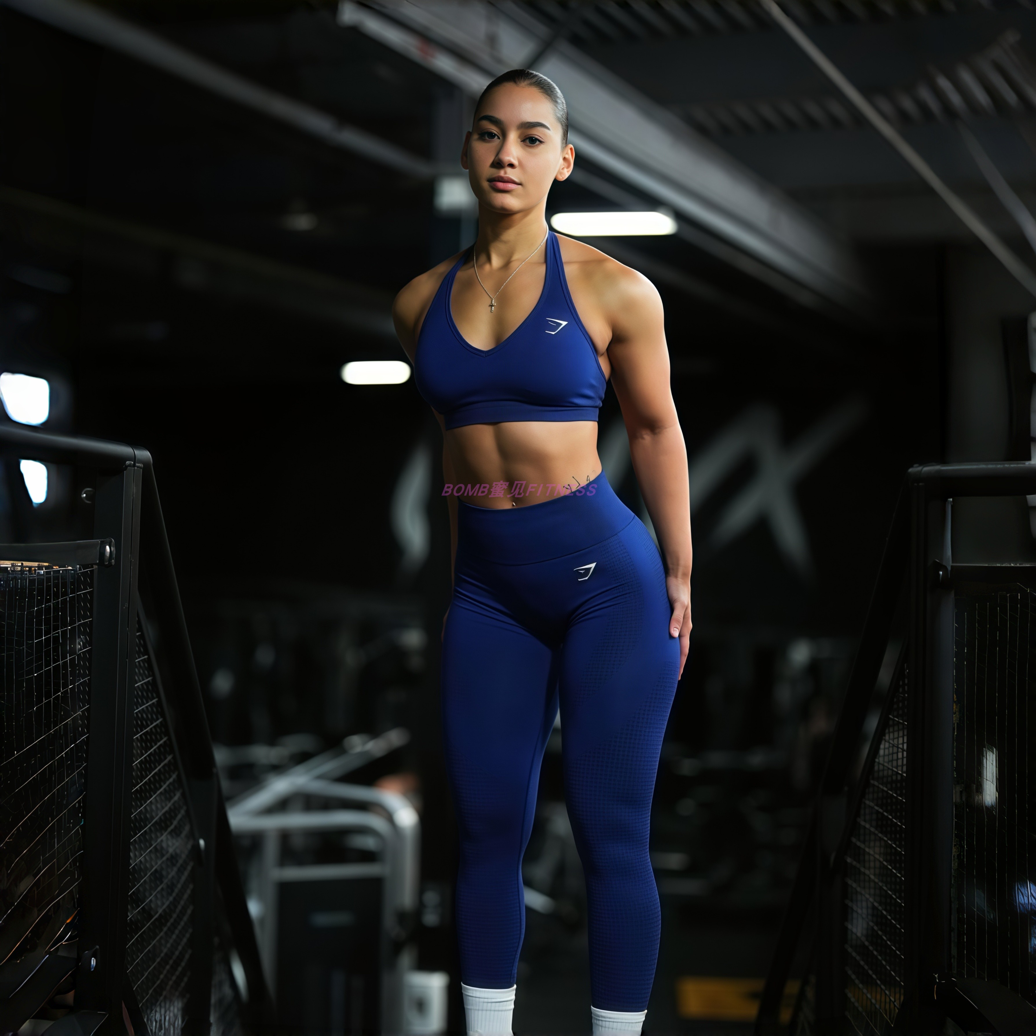 GYMSHARK新款高腰显臀健身九分裤