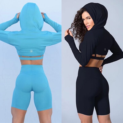 bombshell长袖速干连帽女款卫衣