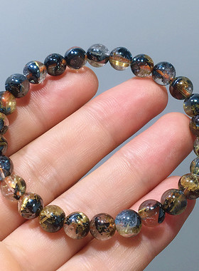 女钛晶手串财富水晶礼物