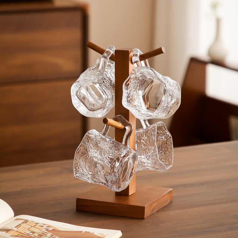 玻璃杯套装带把手家用女