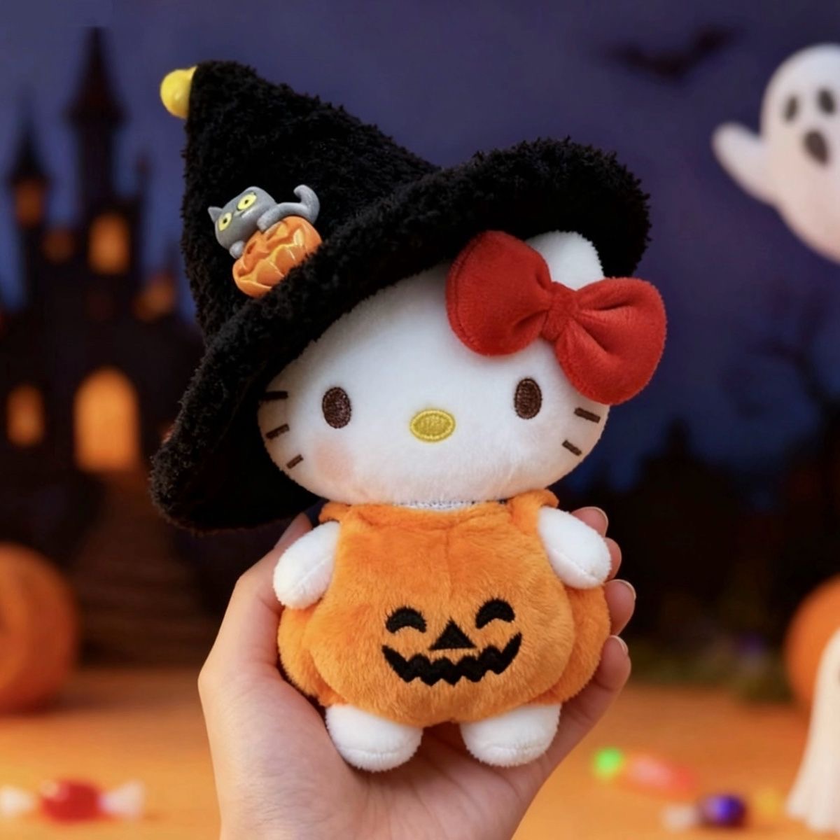 新款万圣节套装hellokitty包包挂件kt猫书包钥匙扣挂饰礼物