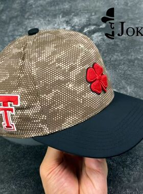 Joker严选Texas Tech Red Raiders迷彩速干硬顶弯沿高尔夫球帽