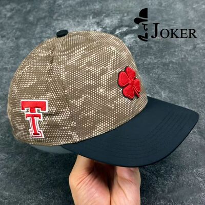 Joker严选Texas Tech Red Raiders迷彩速干硬顶弯沿高尔夫球帽