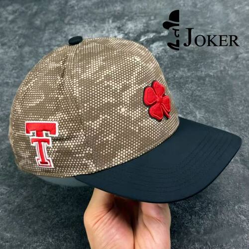 Joker严选Texas Tech Red Raiders迷彩速干硬顶弯沿高尔夫球帽