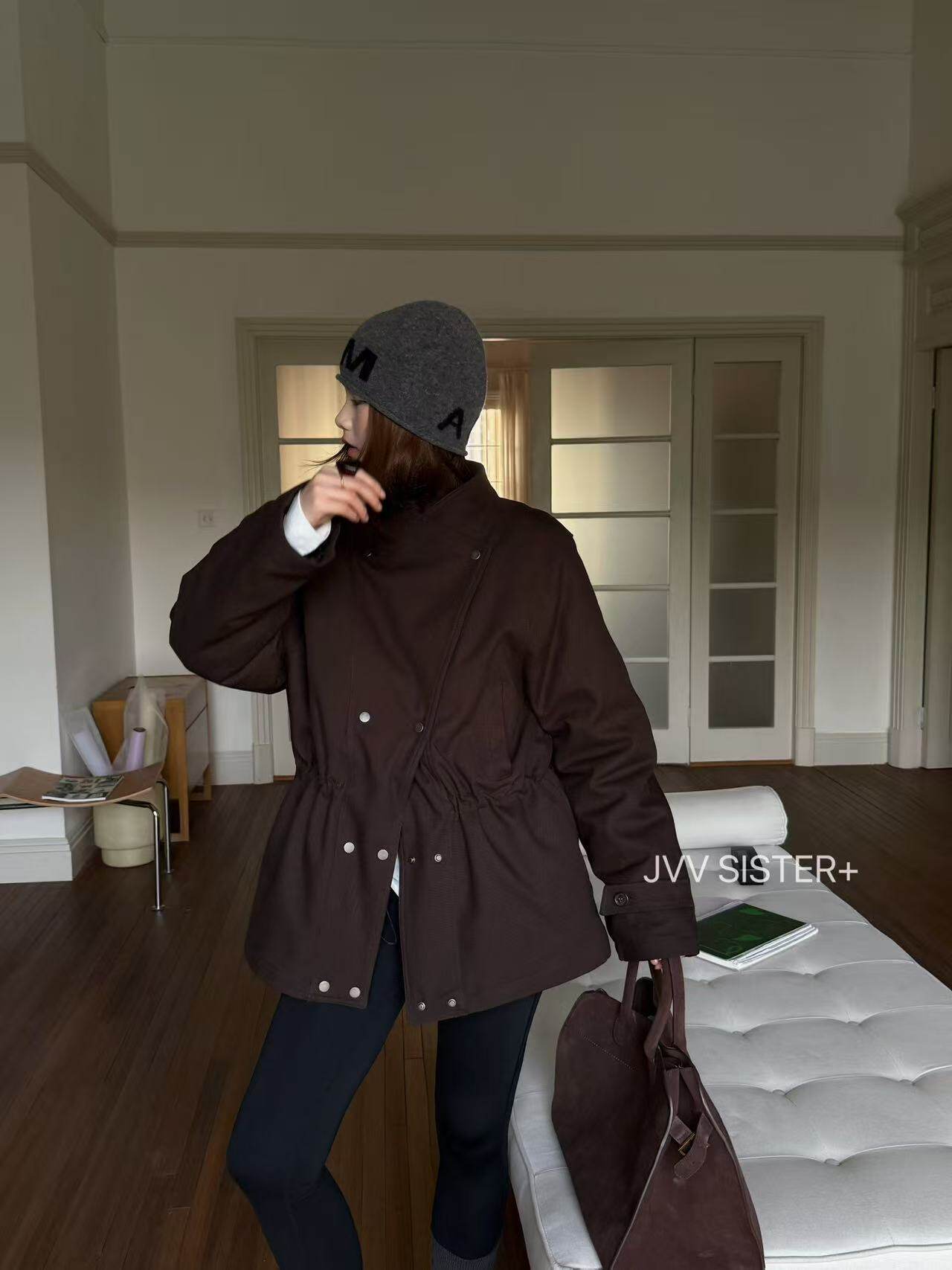 JVV时尚百搭宽松休闲立领羽绒服女2026秋冬新款外套71627
