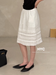 HYC夏季新款韩版宽松显瘦百搭半身裙女休闲中长款裙子潮20753
