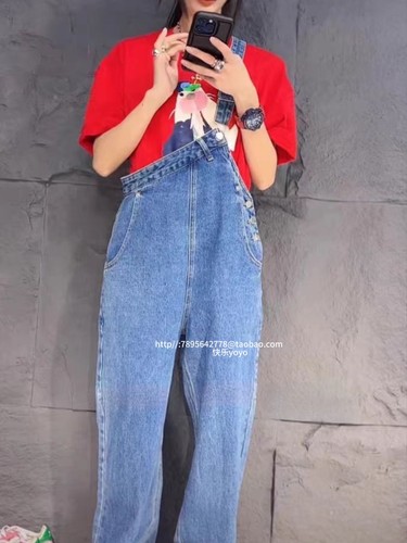 牛仔裤女2024季新款高腰直筒裤