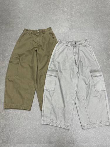 bobo1972韩版宽松休闲百搭工装裤女2026秋冬新款阔腿裤女635126