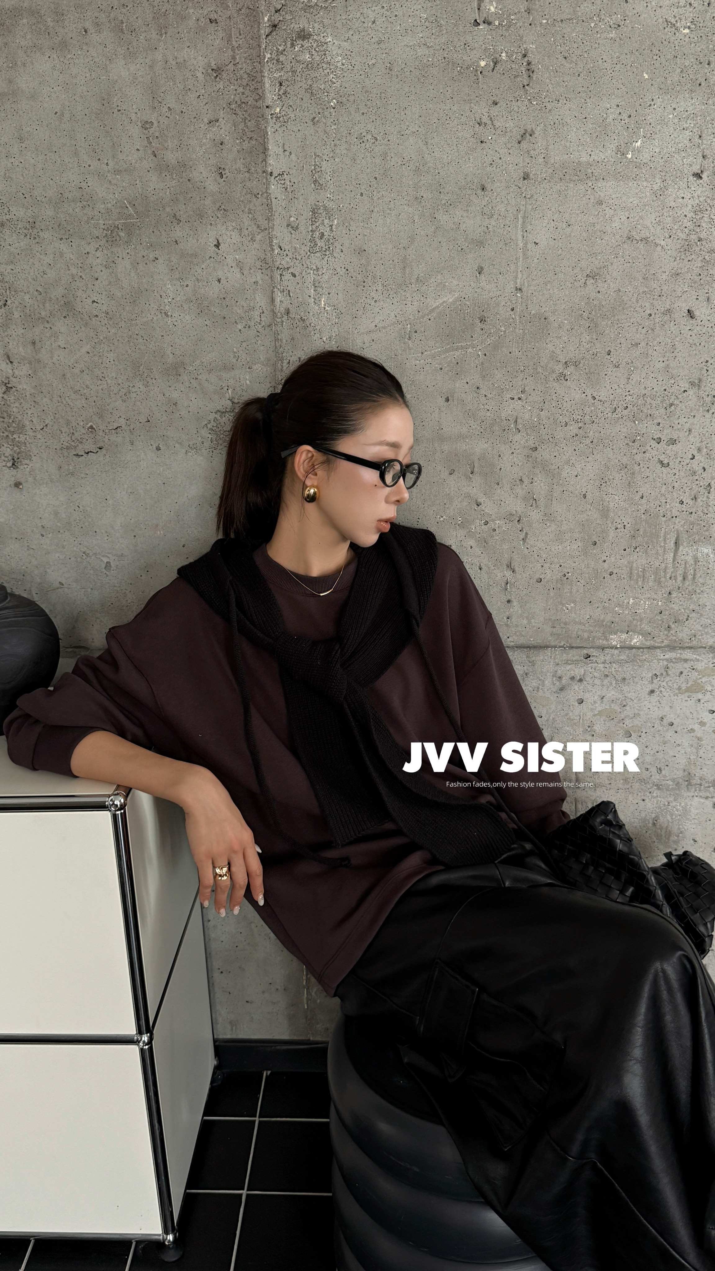 JVV美式复古宽松休闲百搭卫衣女2026秋冬新款上衣女爆款71370