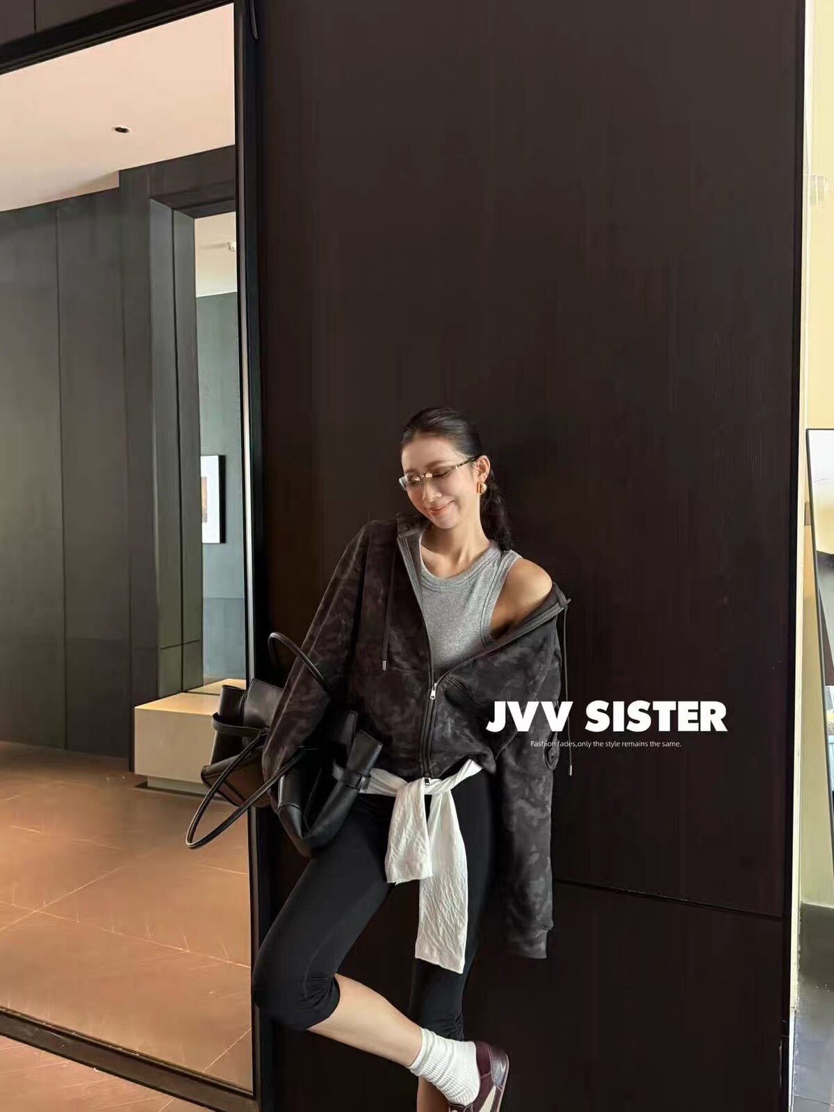 Jvv sister韩版宽松休闲显瘦迷彩外套女2026秋冬新款上衣女91292