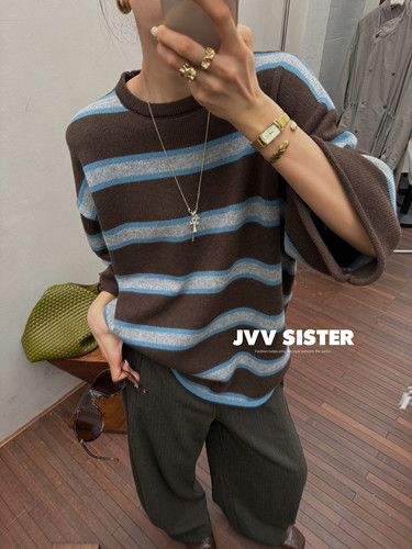 JVV美式复古宽松休闲百搭上衣女2026秋冬新款上衣女外套01357