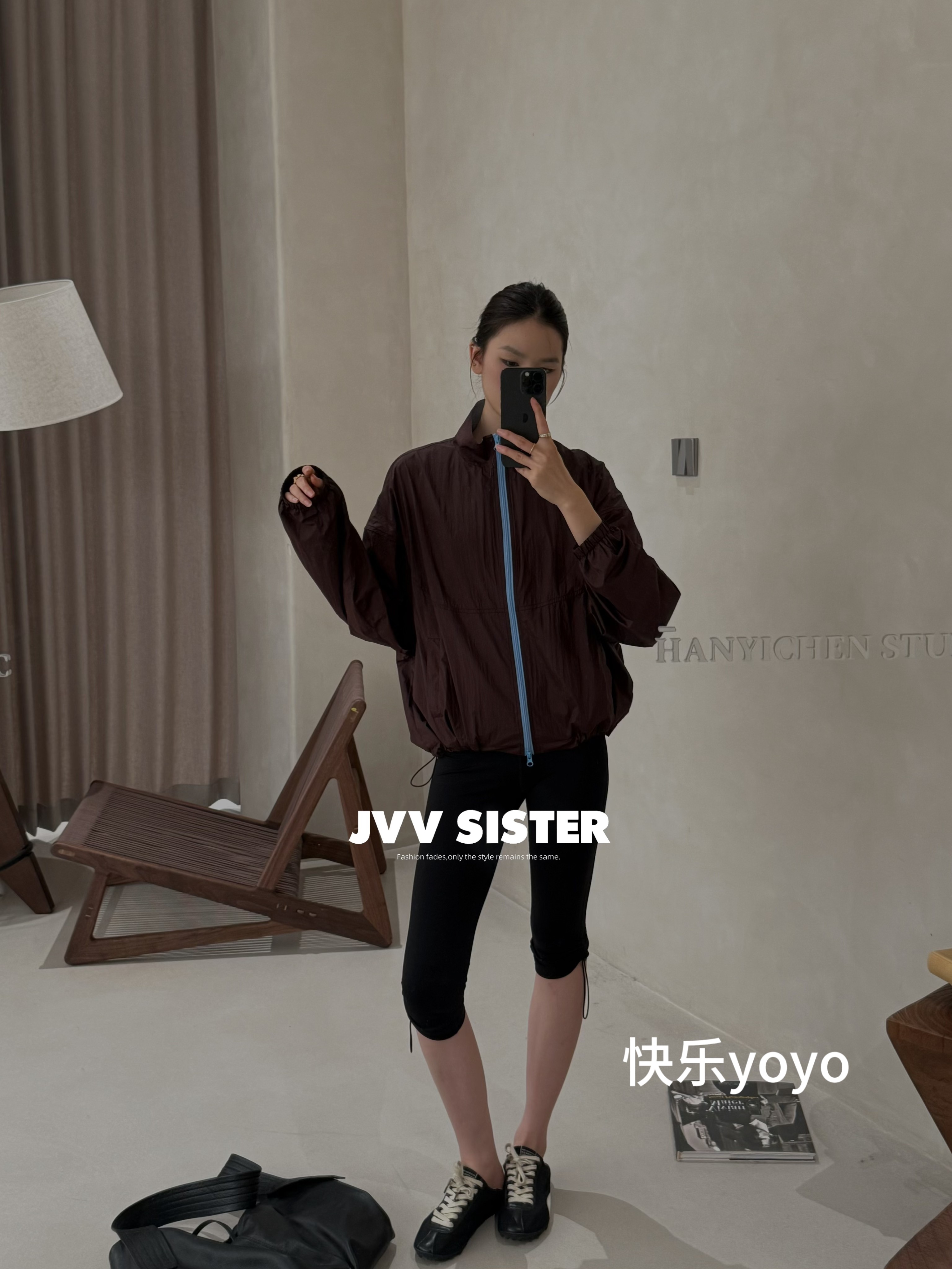 户外防嗮指数夏季JVVSISTER韩版设计立领拉链短款休闲防晒衣外套