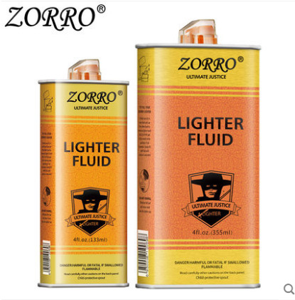 zorro佐罗正品煤油133ml ZP专用火石棉芯清香型煤油大瓶355ml正品