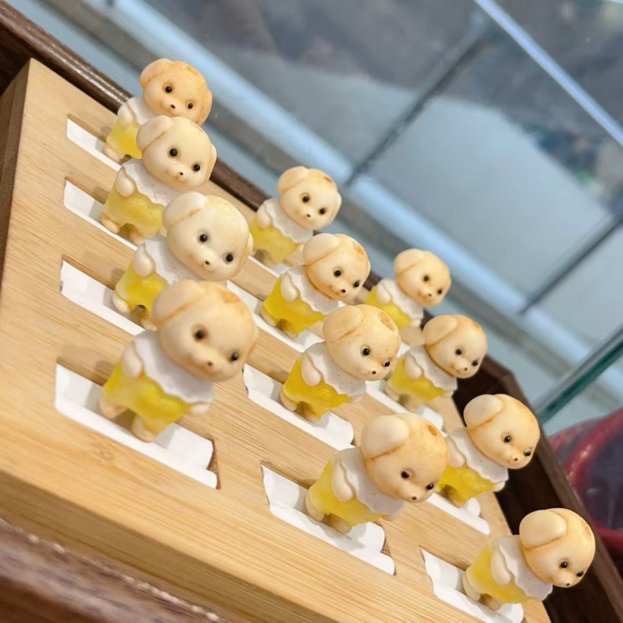 鹿角根付小狗时尚配件文玩配饰手串搭配配饰DIY