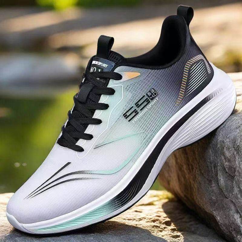 男鞋软底2025网面春季新款运动鞋休闲轻便时尚减震透气跑步百搭,流行男鞋,时尚休闲鞋,淘宝优惠券,粉丝福利购,淘宝优惠卷