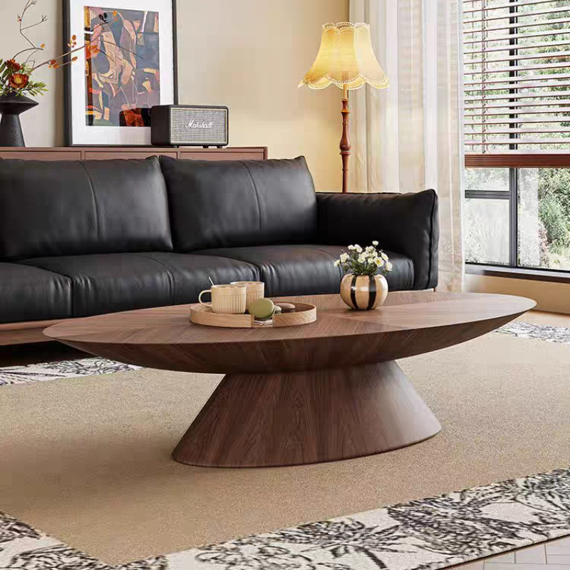 胡桃木茶几飞碟茶几颜值高