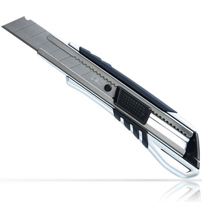 包邮得力2057大号美工刀 锌合金切割刀 金属壳裁纸刀壁纸刀