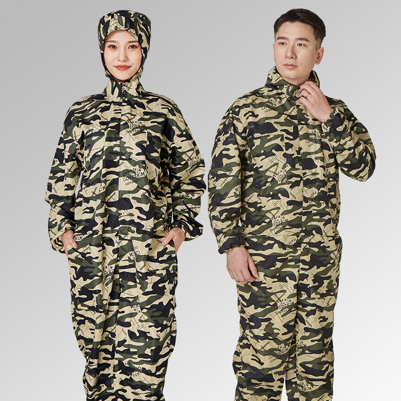 防尘衣服工作服连体全身男迷彩防护服打磨开槽粉尘车间汽修劳保服