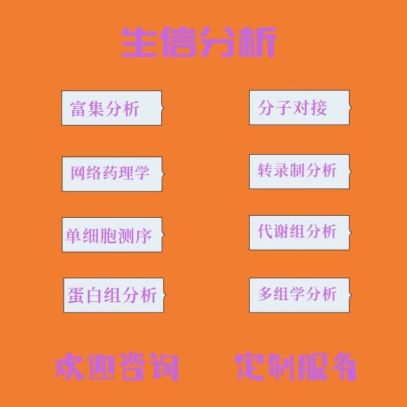 生信分析挖掘分析测序实验单细胞测序转录组学分析蛋白组学