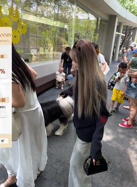 skibyTannin三色刺绣长袖T恤