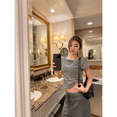 ski 心机露背绑带纯欲性感气质辣妹上衣女新 韩女 Tannin赤兔