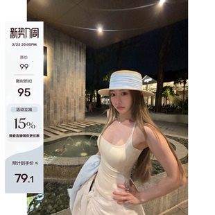 无中生有 Tannin赤兔 wan能升cup4色带胸垫挂脖吊带背心 ski