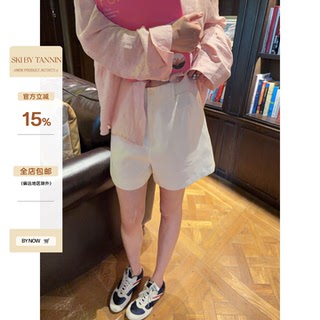 ski by Tannin赤兔 天丝汉麻休闲通勤百搭呼吸感阔腿西装短裤女夏