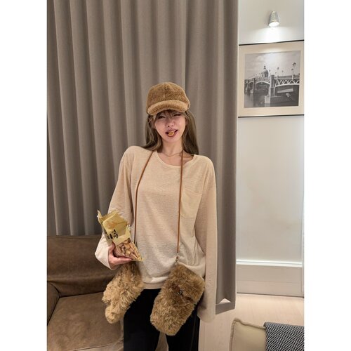 skibyTannin好穿口袋打底衫