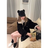 Tannin赤兔苏格兰肖恩咩咩 ski 复古翻领宽松灯芯绒棉服女秋冬