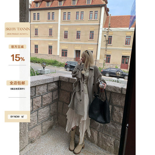 skibyTannin老钱感廓形外套