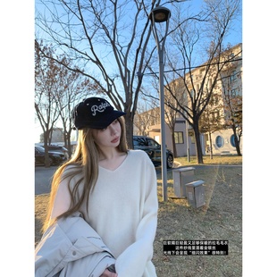 ski by Tannin赤兔缅因猫冬 拉毛工艺绵羊毛桑蚕丝混纺显瘦毛衣女