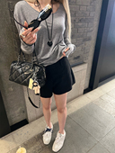 女新高腰显瘦修身 Tannin一条没有bug ski 西装 短裤 包臀打底裤