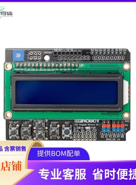 DFR0009【1602 LCD KEYPAD SHIELD FOR ARDUI】开发板 套件 编程