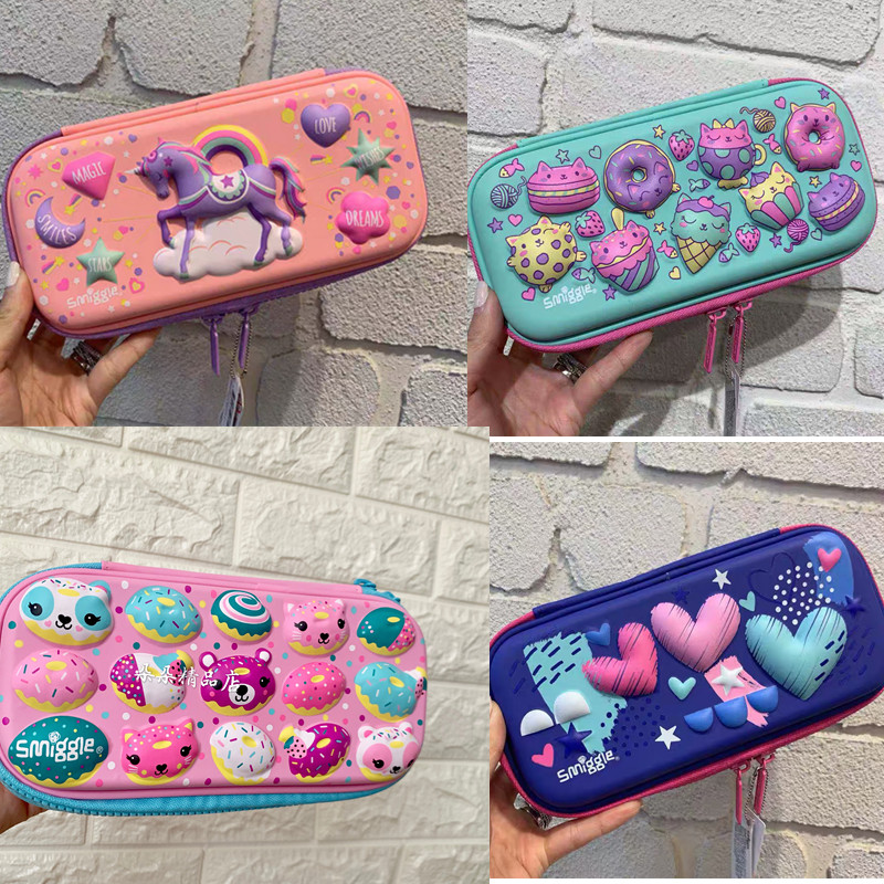 儿童笔袋冰淇淋文具盒smiggle