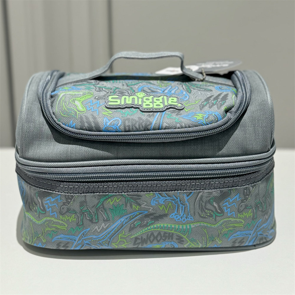 澳洲Smiggle便当盒饭盒灰色恐龙独角兽收纳餐包单肩包保温包冰包,收纳整理,保温包,淘宝优惠券,粉丝福利购,淘宝优惠卷