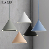 北欧餐厅单头马卡龙丹麦设计师光环三头个性 吧台卧室床头吊灯