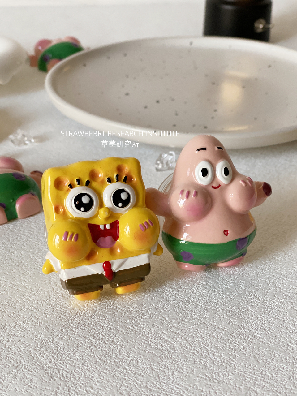 原创自制海绵宝宝派大星气囊手机支架伸缩苹果安卓懒人通用立体款