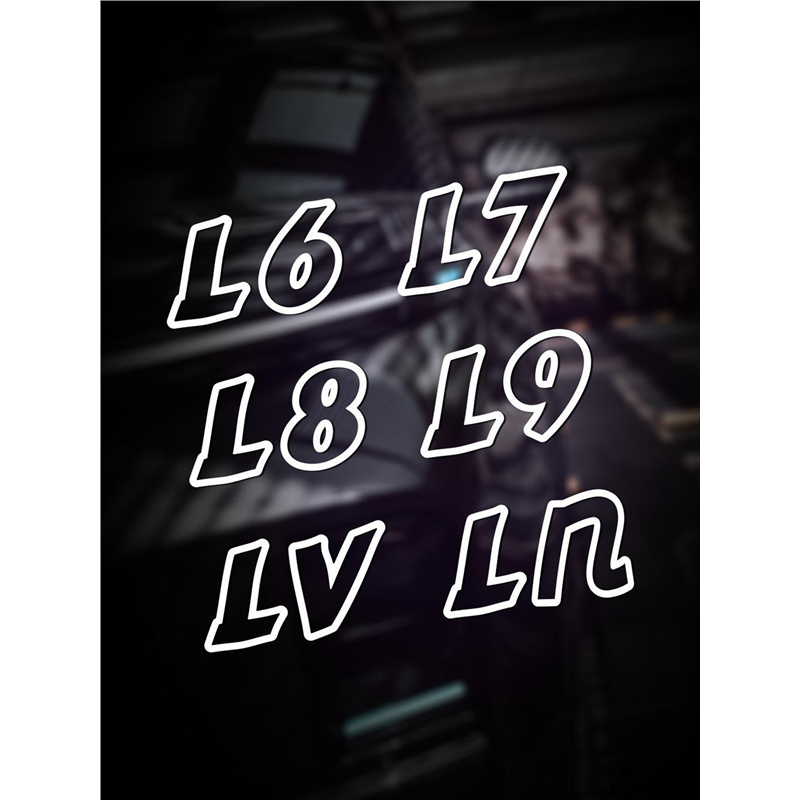 适用于理想L9/L8/L7车尾轻化立体标创意字标车贴搞笑文字改装饰贴