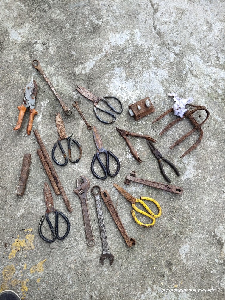 旧工具废旧生锈工具废旧剪刀旧剪刀生锈剪刀一份一把