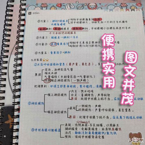 2026医师手写笔记高清学霸总结