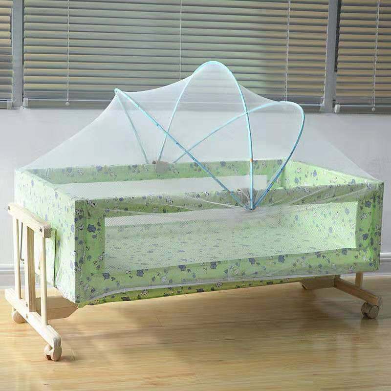 Mosquito net Solid woodiness Baby bed table portable baby Cradle bed Small crib swing baby Mosquito controlin the Residential furniture , Beds , Crib  category - from Buy2taobao.com to provide professional Taobao agent buy service