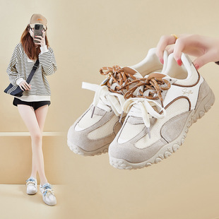 女2026春季 老爹鞋 学生运动跑步休闲街拍厚底增高LD753 新款 ins韩版