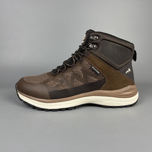 防水防滑中帮登山鞋外贸单厚底减震旅游徒步鞋日常爬山运动鞋男鞋